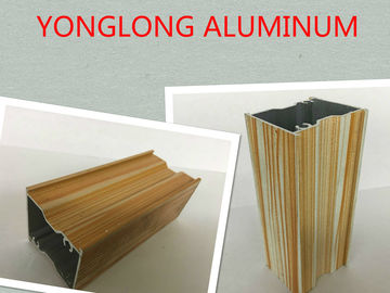 Perfil de aluminio del final de madera color nata para la forma rectangular de los armarios de cocina