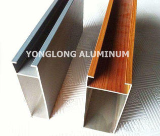 Perfiles de aluminio multifuncionales de la pared de cortina para la forma del rectángulo de la decoración