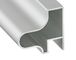 6063 perfil de aluminio pulido del guardarropa del marco lateral de T5 6m