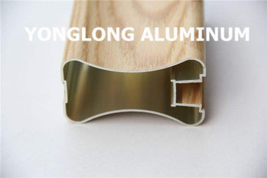 Pulverice las protuberancias de aluminio revestidas de la puerta del guardarropa, alto perfil de aluminio exacto de la manija