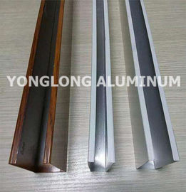 Forma de aluminio del rectángulo de las protuberancias del perfil de la pared de cortina de la fuerza mecánica