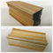 Perfil de aluminio del final de madera color nata para la forma rectangular de los armarios de cocina